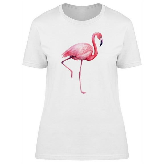 Big Pink Flamingo T-Shirt Women -Image by Shutterstock, Female Small