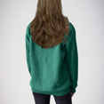 thumbnail image 4 of Aricy Sweatshirts for women plus size Fleece Lined Fall Tops Winter Long Sleeve Thickened Warm Crewneck Solid Color Pullover Winter Clothes, 4 of 4
