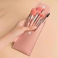 thumbnail image 1 of Makeup Brushes Set with Bag,8Pcs Travel Makeup Brush Kit,Mini Eyeshadow Blending Brush,Light-Grey,4, 1 of 7