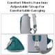 thumbnail image 5 of Bolso bandolera tipo bandolera, bolso de hombro de nailon ultraligero resistente al agua, 5 of 8