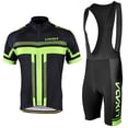 thumbnail image 1 of Men's Short Sleeve Cycling Jersey Padded Bib Short Set Cycling Cloth Set, 1 of 7