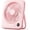 Pink, variant on Portable Desk Fan, Ultra-Thin Rechargeable Battery Operated Mini Fan with Digital Display, Quiet 4-Speed Small Personal Travel Fans for Office, Bedroom, Cruise, Outdoor