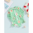 thumbnail image 4 of Musuos Toddler Girl Romper Swimwear 6M 12M 18M 24M 3Y 4Y Summer Fruit Print Ruffle Long Sleeves Zipper Swimsuits Cute Beachwear, 4 of 10