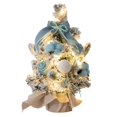 thumbnail image 2 of Mini árbol de Navidad decorativo de escritorio, árbol de Navidad nevado pequeño con luz DIY azul 30cm, 2 of 9