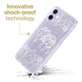thumbnail image 3 of Case Yard iPhone-12-Mini Case Clear Soft & Flexible TPU Ultra Low Profile Slim Fit Thin Shockproof Transparent Bumper Protective Cover Drop Protective Cell Phone Cases (Royal Elephant Mandala), 3 of 8