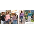 thumbnail image 6 of Fantaslook Lace Plus Size Tops for Women Long Sleeve V Neck Blouses Fall Tunic Shirts L-5XL, 6 of 9