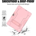 thumbnail image 3 of SOATUTO for HAOVM S30 / for Vankyo s30 Tablet Case Heavy Duty Armor Shockproof Rugged Hard Back Cover Built in Stand for HAOVM MediaPad S30 10.1 inch for Vankyo MatrixPad S30 10.1 Inch - Rose Gold, 3 of 5