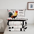 thumbnail image 5 of Rooster Full Bedding Sets Rustic Farmhouse Animal Comforter Set Chicken Bedding Comforter Sets 3D Animals Theme Down Comforter Western Farmstyle Quilt Set 3Pcs, 5 of 7