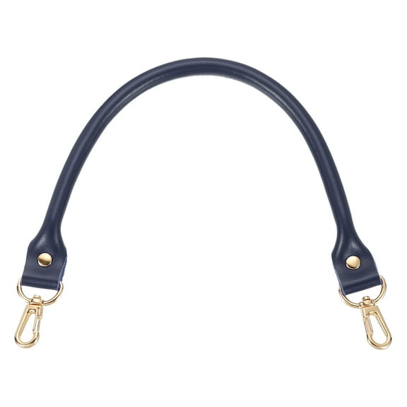Leather Purse Strap, 1Pcs 400mm/15.75" Cowhide Purse Replacement Handle for Women's Handbag Underarm Bag Tote (Blue)