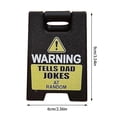 thumbnail image 2 of Funny Desk Hazard Caution Sign Funny Desk Decoration 3D Printed Caution Sign Novelty Humorous Warning Sign Mini Desk Hazard Warning Sign, 2 of 3