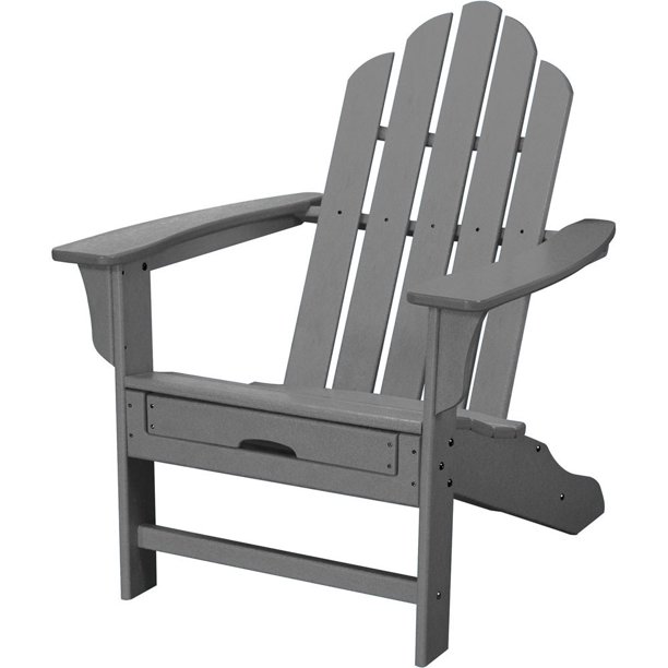 Hanover Outdoor All Weather Contoured Adirondack Chair With Hideaway Ottoman Walmart Com Walmart Com