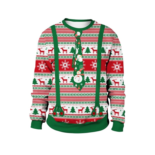 Sudaderas de fiesta de Navidad para hombres, chándal para parejas, jerséis de cuello redondo, Sudadera con capucha cálida, ropa masculina Vintage, Otoño e Invierno