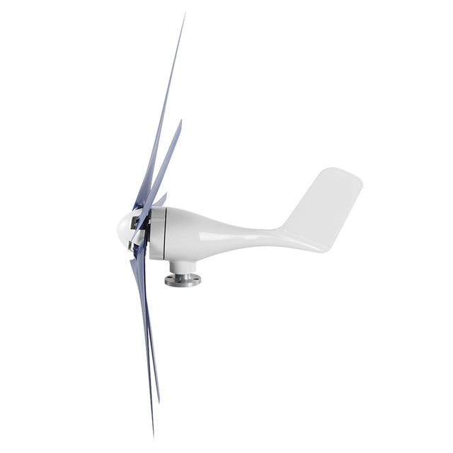 Compact Size Wind Turbines, 100W Wind Generator, Stable For Terraces, Cabins Strong Practicality Mobile Homes Charging Boats Blue,Black