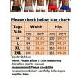 thumbnail image 2 of Avamo Letter Print Seamless Waistband Low Rise Underwear for Men Solid Stretch Trunk Basic Soft Breathable Boxer Briefs, 2 of 3