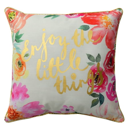 Little Lady Embroidered Pillow - Mainstays