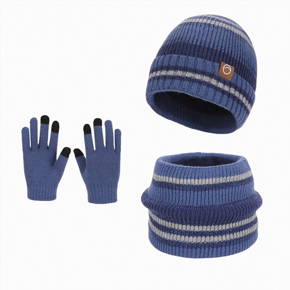Toddler Boys Girls Kids Winter Beanie Hat with Pom Pom, Winter Fleece Lining Skiing Caps with Warm Ear Flap 6-12 Months 12-24 Months 2T 3T 4T 5T 6T 7T 8T 9T Children(Blue,4-10 Years)