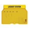 thumbnail image 1 of Master Lock Unfilled Padlock Lockout Station with Cover Wall Rack, Yellow, 1 of 1