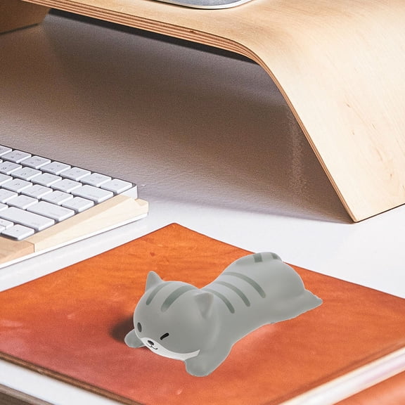 HEATSHAKING 2Pcs Grey Gaming Mouse Pad with Soft Wrist Support Comfortable Mouse Accessory