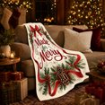 thumbnail image 3 of Christmas Celebration Made, Festive Holiday Scene, Warm Flannel Blanket for Living Room and Reading Nook with Detailed Artwork, Art Lovers Christmas Gift, Festive Home Decor, 3 of 9