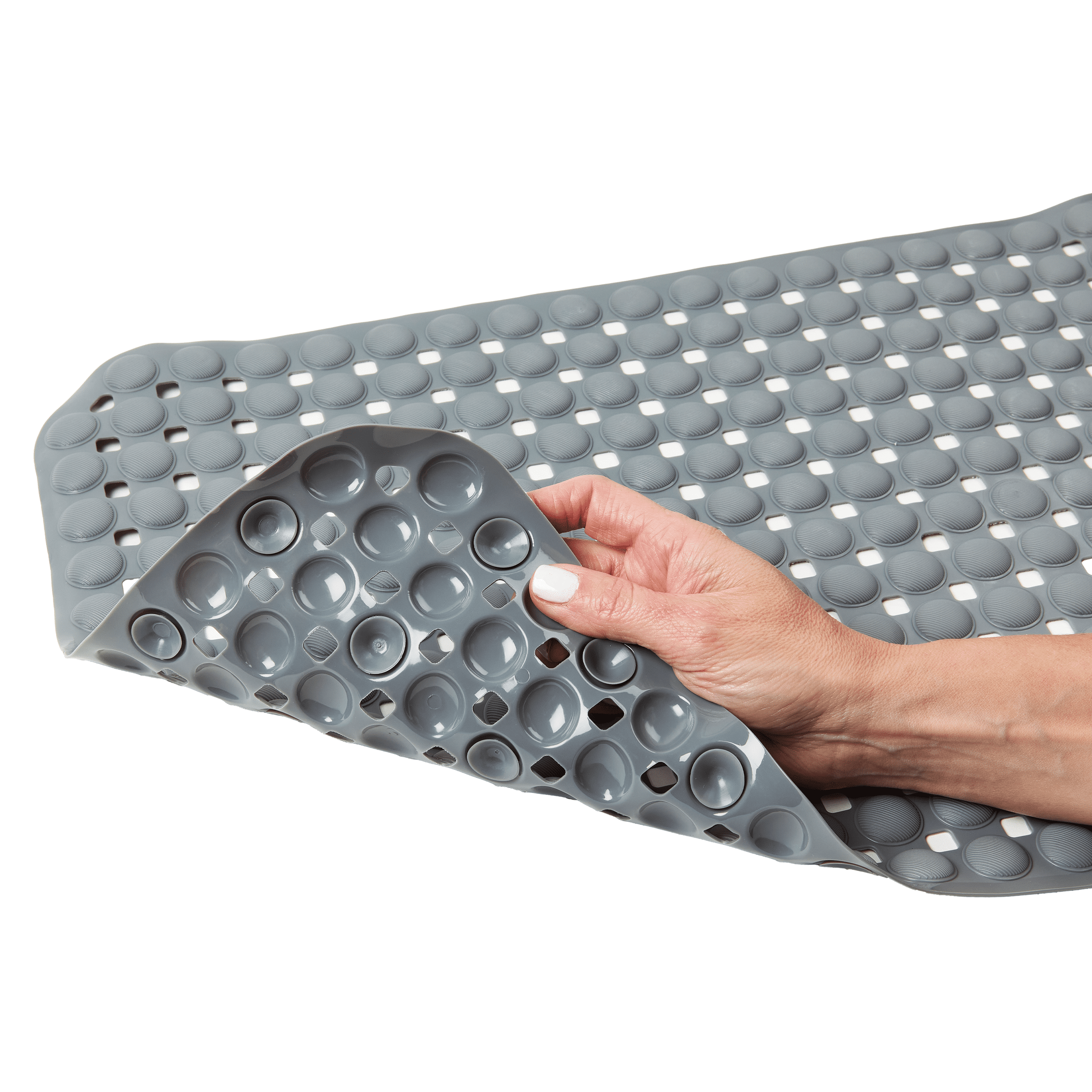 Mainstays Air Pocket Bathtub Mat, Gray