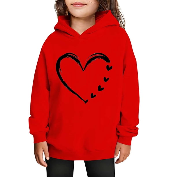 Sudaderas con capucha para niños y niñas, sudaderas casuales de manga larga, lindas sudaderas de gran tamaño con bolsillo de polar, chaquetas para niñas