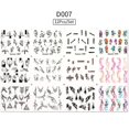 thumbnail image 1 of Nail Art Watermark Sticker Set 12 Sheets, A Set Of Butterfly, Fruit Lace, Colorful Flower Nail Stickers, 1 of 3