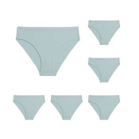 Guanyst Women s Physiological Panties  No Show Underwear for Women Seamless High Cut Briefs Mid-waist Soft No Panty Lines Pack of 6