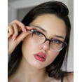 thumbnail image 3 of 2 Pairs Round Half Tone Optical Frame Reading Glasses - Unisex Readers ZT101 +1.75, 3 of 5