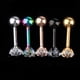 thumbnail image 4 of Pendiente de Oreja de Labio Labret de de Imitación de material acero Inoxidable de 5 Piezas 16g Yinane Barra tragus de acero inoxidable, 4 of 8