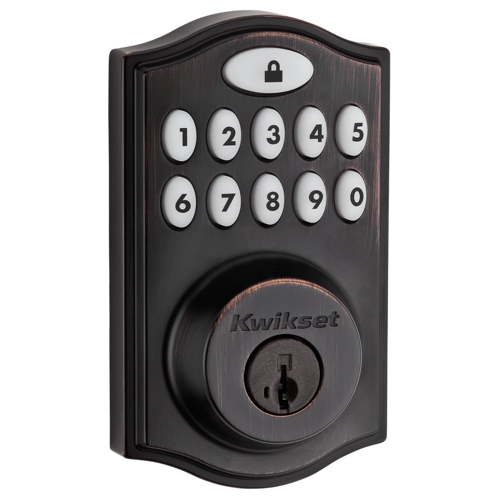 Kwikset SmartCode 914 Series Zigbee Deadbolt, Venetian Bronze (99140