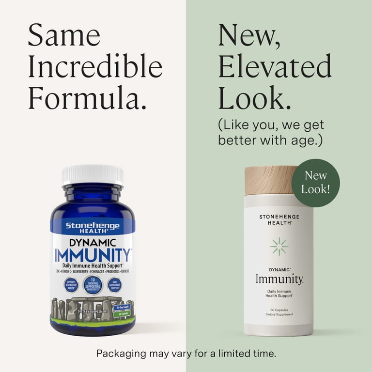 stonehenge health dynamic glp 1 Stonehenge Health Dynamic Immunity Daily Supplement 10-in-1 Immune System Boosters Zinc, Vitamin C, Probiotic
