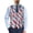 American Star Stripe Pattern, variant on POLERO Sleeveless Formal Vest for Casual Wedding, Woven Fabric Slim Mens Suit Vest, Skull Pool Party Print