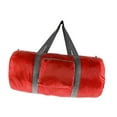 thumbnail image 2 of Bolso de lona de viaje plegable bolso liviano bolso cilíndrico portátil bolso de equipaje portátil para senderismo de piscina deportiva al Rojo, 2 of 8