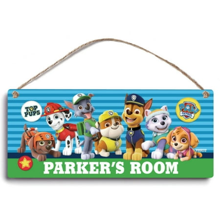 Paws Sign - Personalized PAW Patrol Room Sign