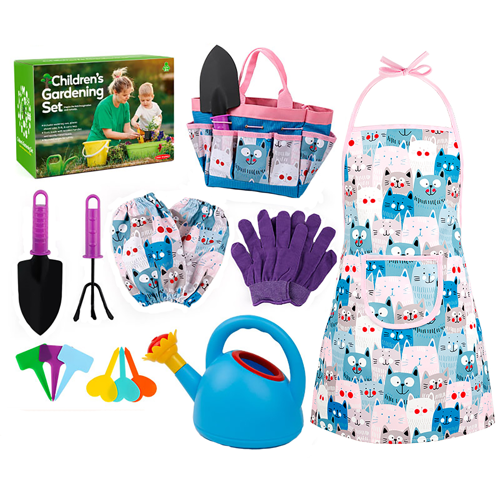 Hemousy Kids Gardening Tools Set Colorful Fun Children Garden Tools