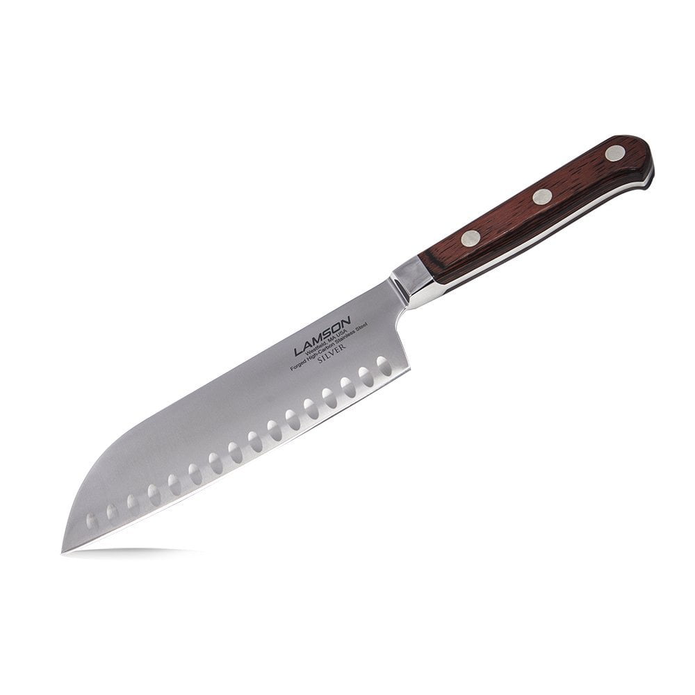 Lamson Sharp 7Inch Kullenschliff Santoku Knife