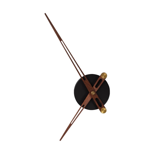 veasfak Clock Movement Clock Mechanism Replacement Parts Wooden Pointers Home Decoration Black