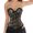 Beige, variant on Grebrafan Corsets for Women Gothic Lace up Bustier Top Red XL