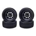 thumbnail image 4 of 4PCS 1:10 Neumáticos de camión de corto y llanta de 12 mm Hex Fit para TRAXS SlASH RC Car - Paso 1 Pisada 1 Sunnimix neumáticos de camión de curso corto, 4 of 7