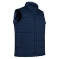 thumbnail image 4 of HANMUN Men's Puffer Vest Stand Collar Quilted Sleeveless Jacket Outerwear for Casual Work Travel Outdoor Streetwear, 4 of 5