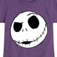 thumbnail image 3 of The Nightmare Before Christmas - Jack Face - Toddler And Youth Girls Short Sleeve Graphic T-Shirt, 3 of 5