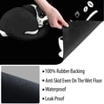 thumbnail image 3 of WIRESTER Coffee Mat - Coffee Bar Mat for Countertops Absorbent Hide Stain Rubber Backed Dish Drying Mat for Kitchen Counter - Playful Tuxedo Cat With Coffee, 3 of 7