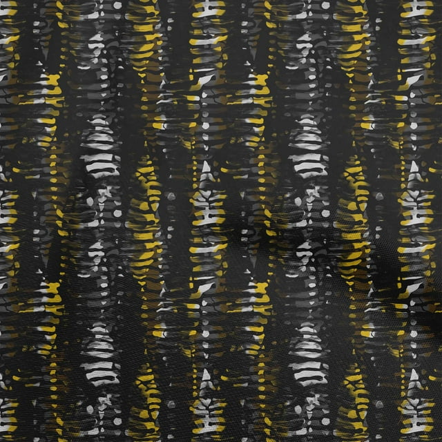 oneOone Cotton Jersey Yellow Fabric Abstracts Craft Projects Decor Fabric Printed By The Yard 58 Inch Wide