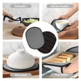 thumbnail image 7 of Sikiie Red Poker Silicone Pot Holders, Oven Mitts Heat Resistant Hot Pads, Non Slip Pot Holder for Kitchen Baking and Cooking 9.4 x 7.5 Inches, 7 of 7