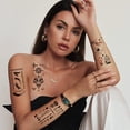 thumbnail image 4 of Kit de pegatinas de tatuajes temporales de 20 hojas, pegatinas de tatuaje para niñas y adultos, belleza, 4 of 5