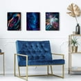 thumbnail image 2 of Space Wall Decor for Living Room Abstract Galaxy Canvas Wall Art Bedroom Pictures Purple Blue Nebula Starry Universe Painting Outer Space Astronomy Posters Bathroom Kitchen Home Decoration 12x16" 3Pcs, 2 of 6