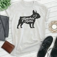 thumbnail image 2 of Frenchie Mama T-shirt, Unisex Women's Shirt, French Bulldog Owner, Best Dog Mom Gift, Heather Ash, Small, 2 of 6
