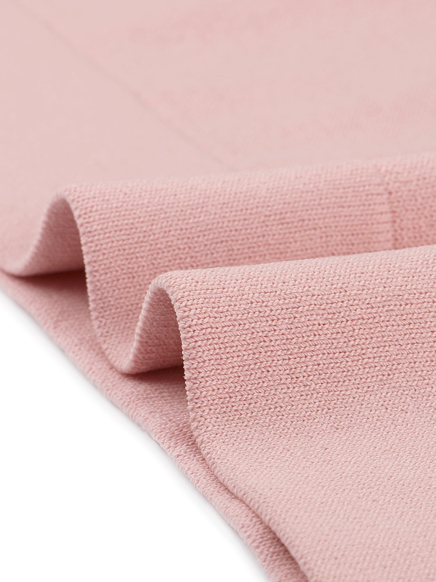 Unique Bargains Women's Short Sleeve T Shirts Basic Knit Tops Loose Solid Color Blouse S Pink