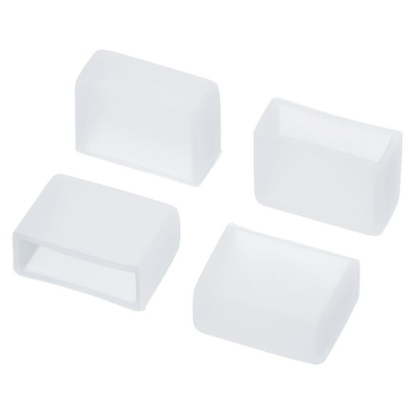 Unique Bargains Bouchon de Bouchon en Silicone, Lot de 120 IP67 Étanche pour Tube LED de 10mm de Large, Transparent