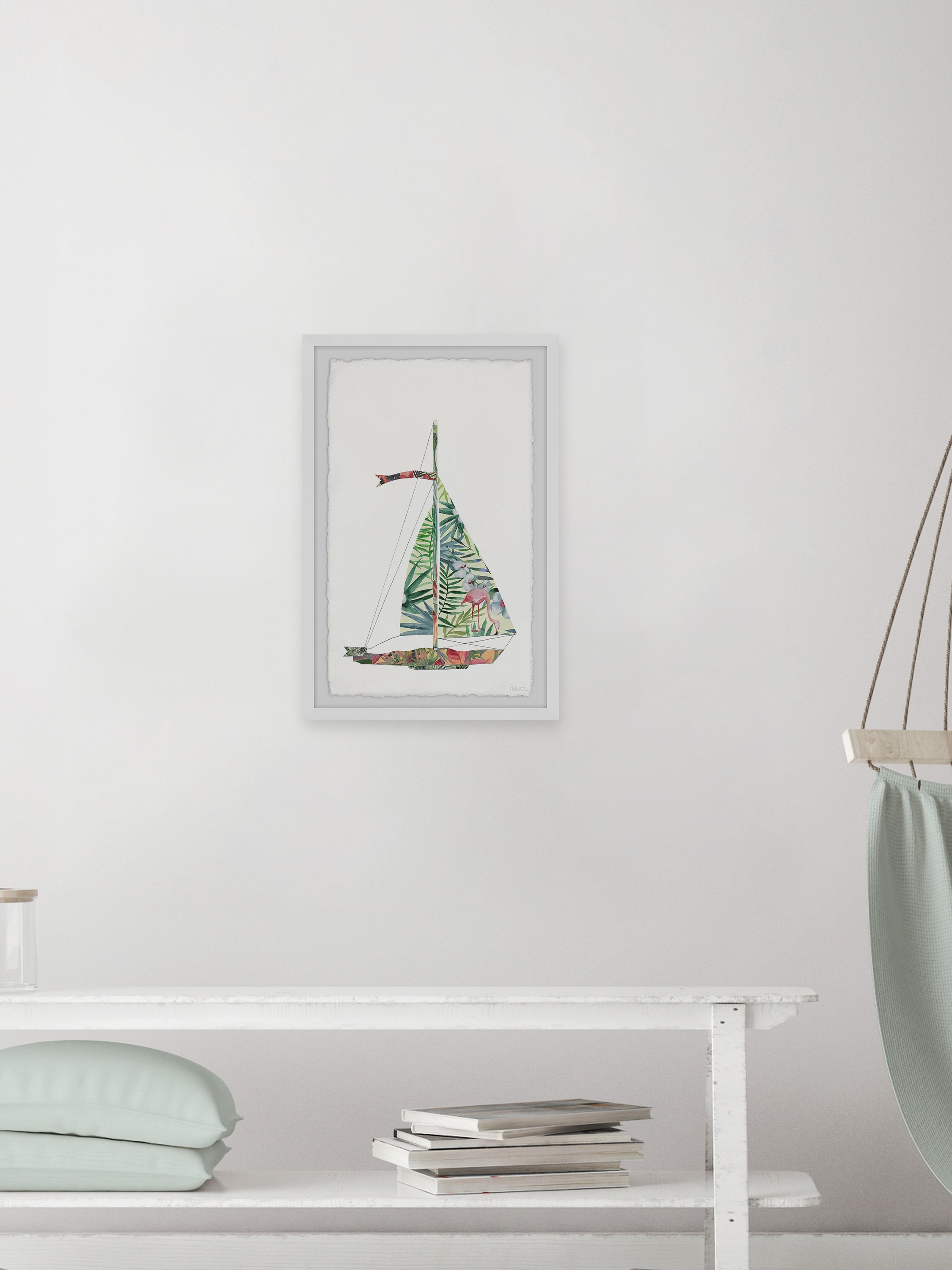 Parvez Taj Tropical Sailing Framed Wall Art